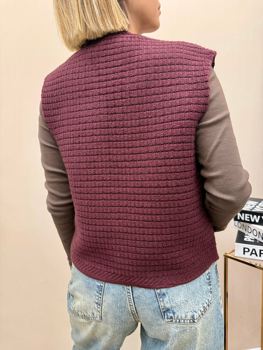 Gilet in maglia - VINO