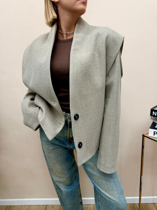 Cappotto spallina - TORTORA