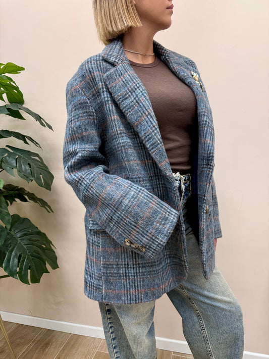 Giacca c/spille - BLU