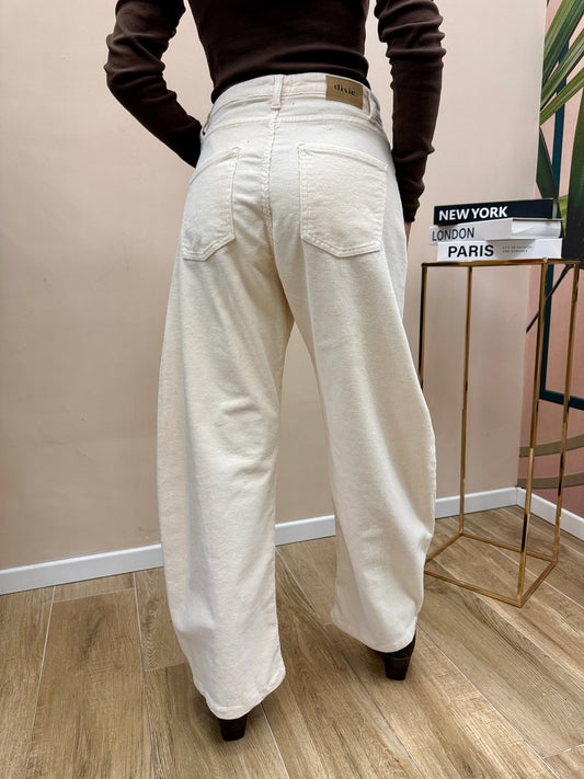 Pantalone velluto millerighe - BURRO