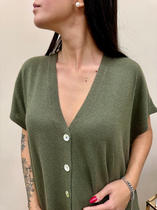 Cardigan gilet - MILITARE