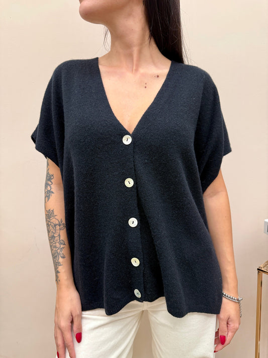 Cardigan gilet - NERO