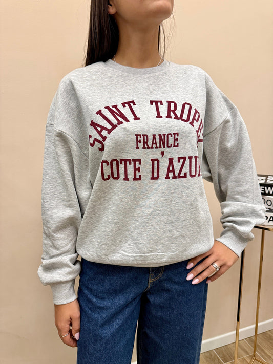 JXMERLE FELPA - GRIGIO