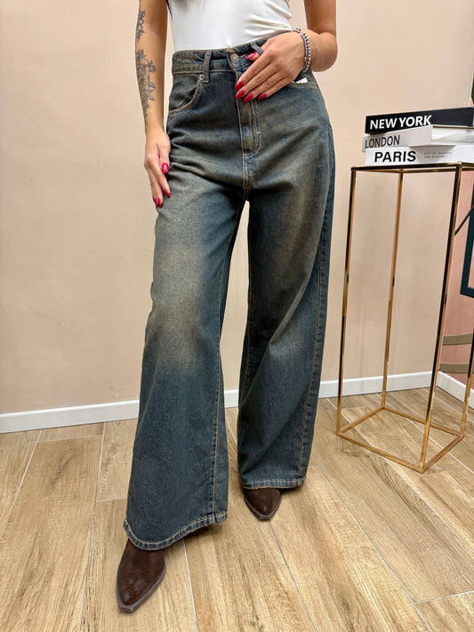 Jeans sabbiato Giusi - SABBIA