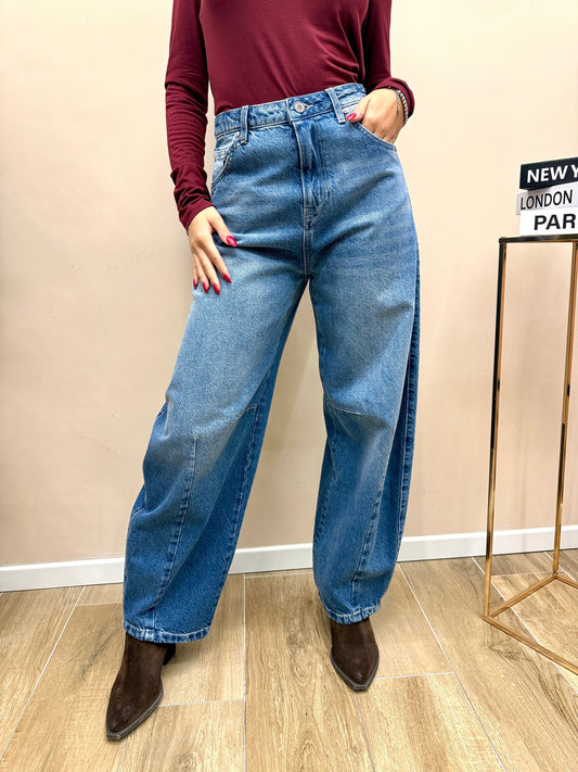 Tea jeans ballon - BLUE DENIM