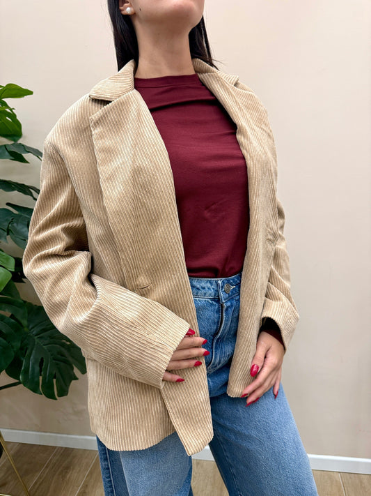 Giacca velluto rocciatore - BEIGE