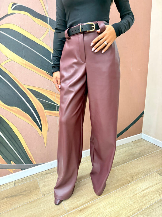 Pantalone in ecopelle - VINO