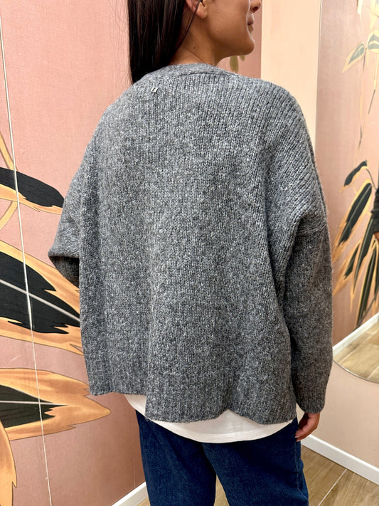 Cardigan corto - GRIGIO