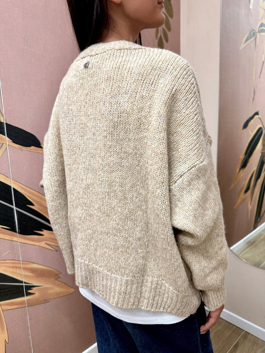Cardigan lungo - BEIGE