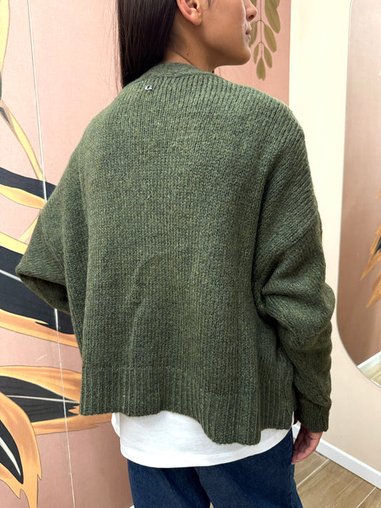 Cardigan corto - MILITARE