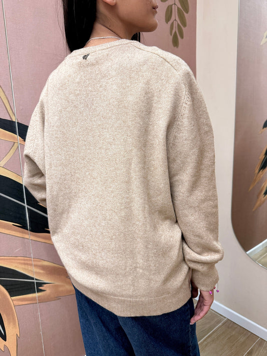Pull girocollo - BEIGE