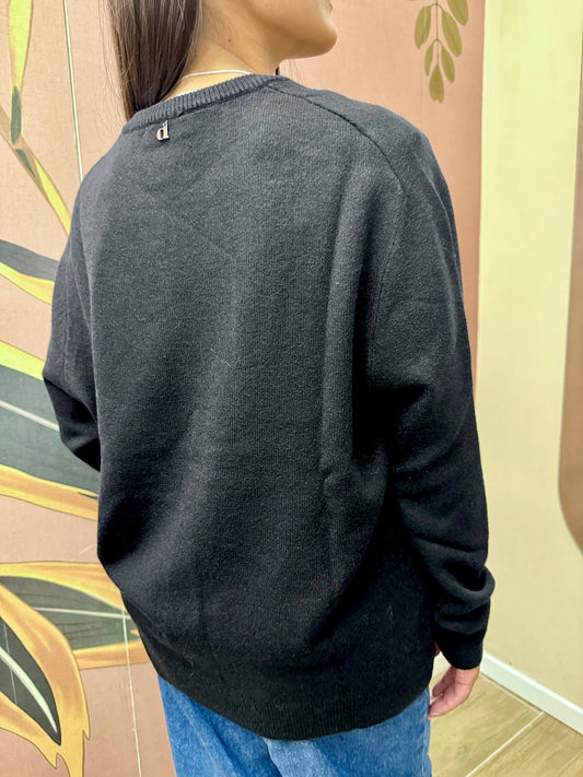 Pull girocollo - NERO