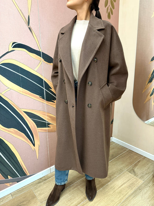 Cappotto doppio/petto - MORO