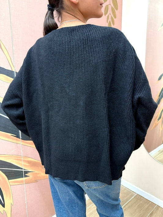 cardigan costina - NERO