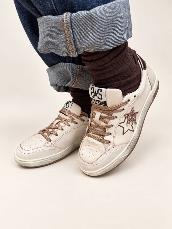 Sneakers Week glitter - BIANCO