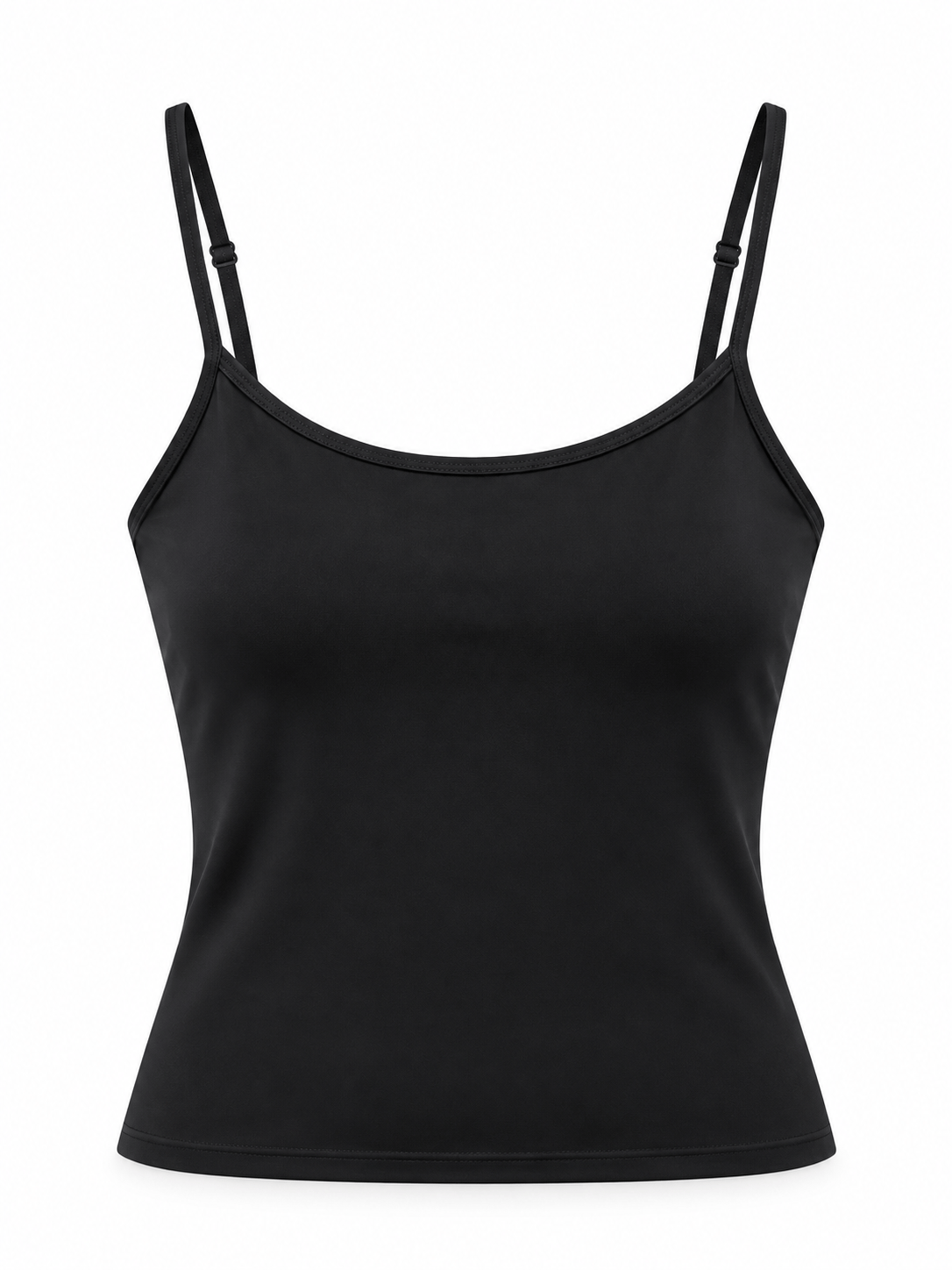 Top tessuto tecnico - NERO