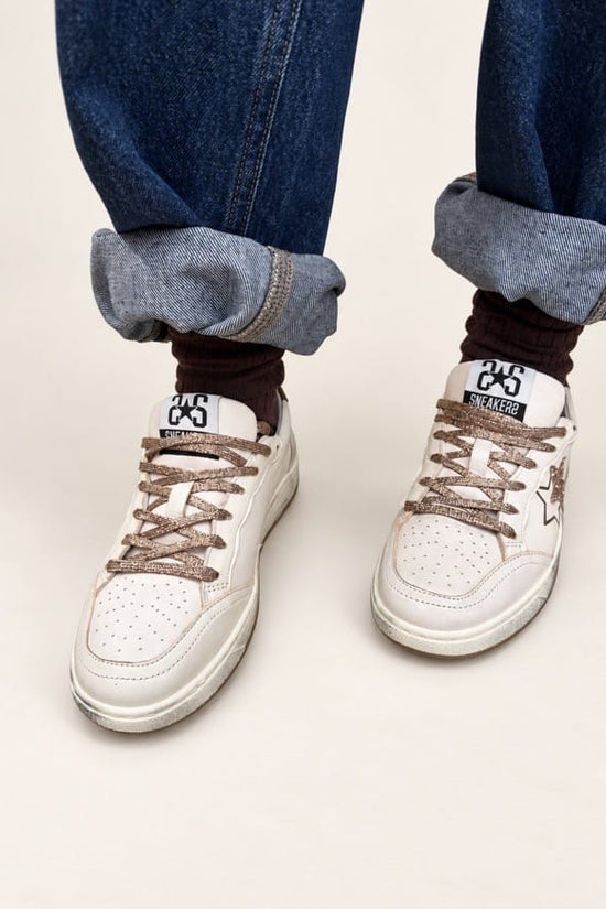 Sneakers Week glitter - BIANCO