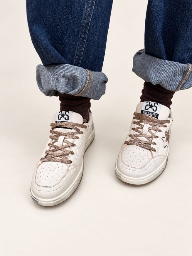 Sneakers Week glitter - BIANCO
