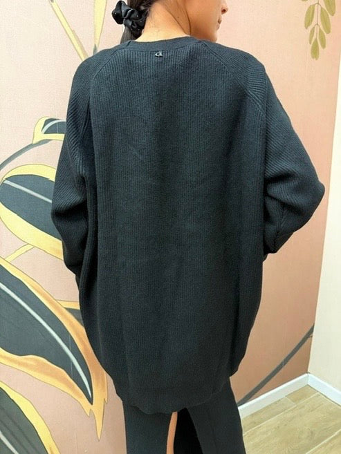 Cardigan lungo - NERO