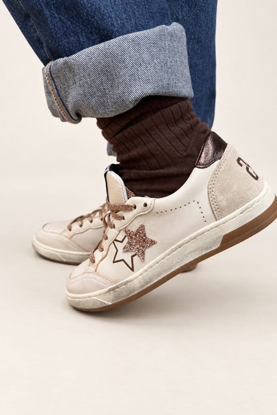Sneakers Week glitter - BIANCO