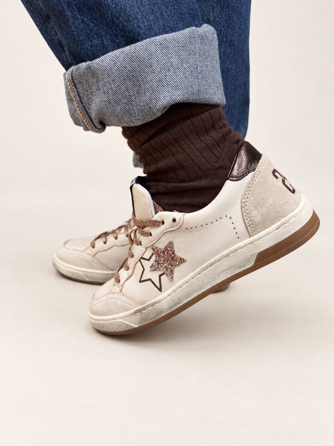 Sneakers Week glitter - BIANCO