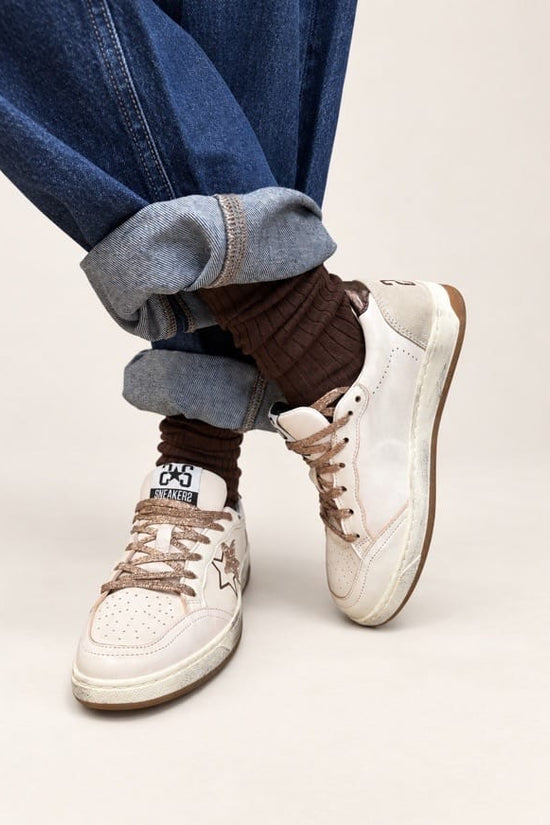 Sneakers Week glitter - BIANCO