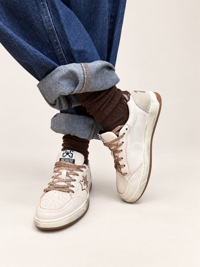 Sneakers Week glitter - BIANCO