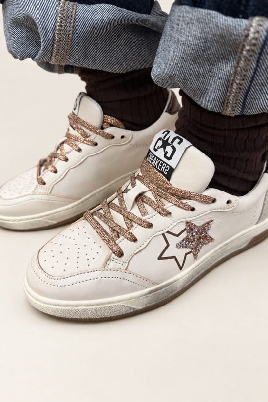Sneakers Week glitter - BIANCO