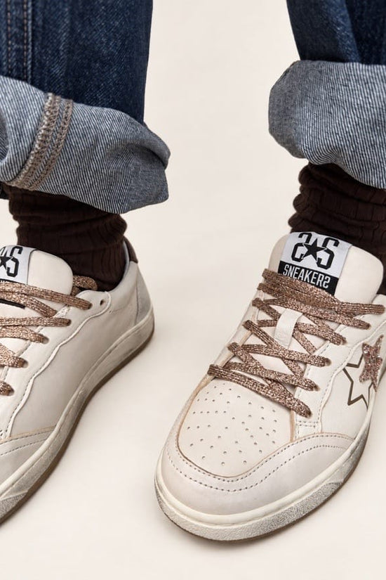 Sneakers Week glitter - BIANCO