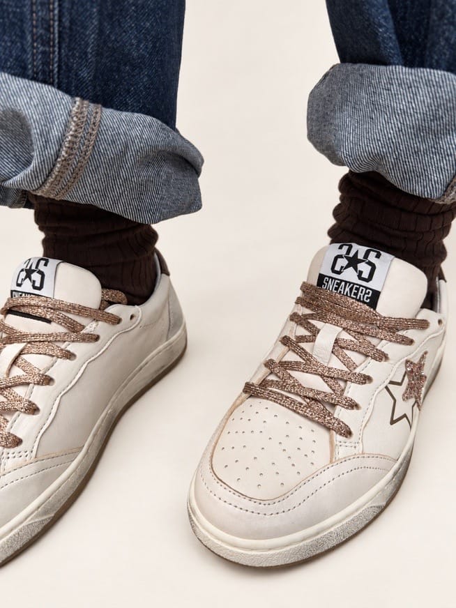 Sneakers Week glitter - BIANCO