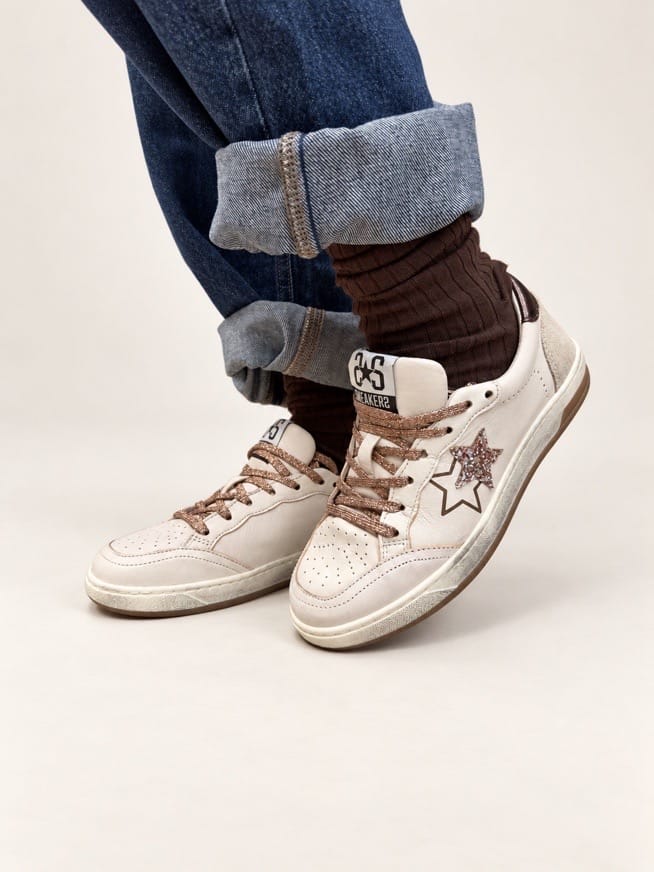 Sneakers Week glitter - BIANCO