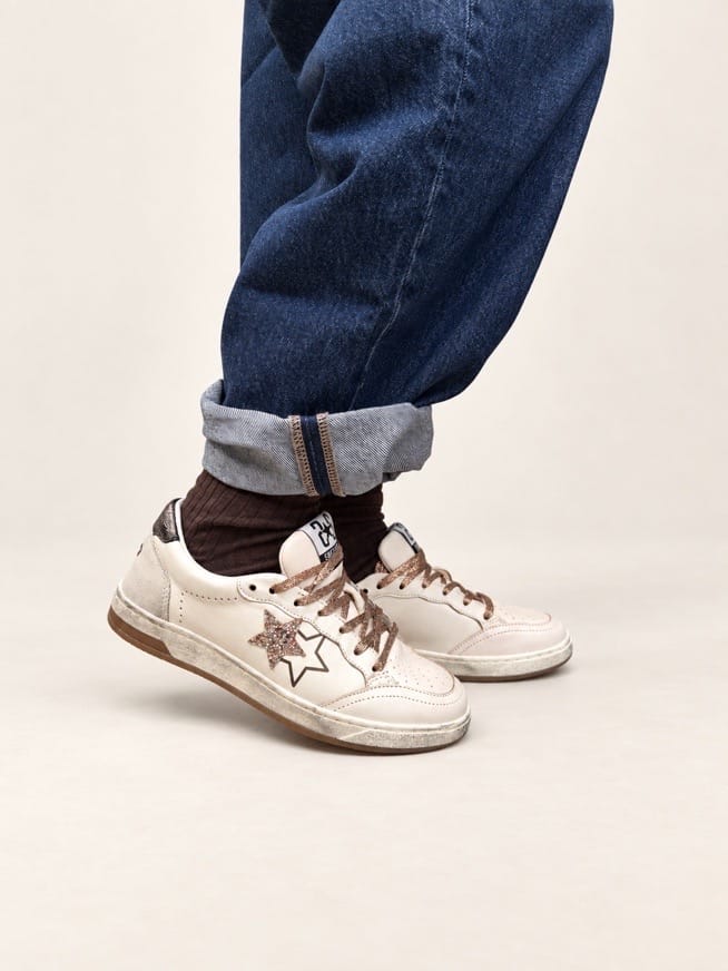 Sneakers Week glitter - BIANCO