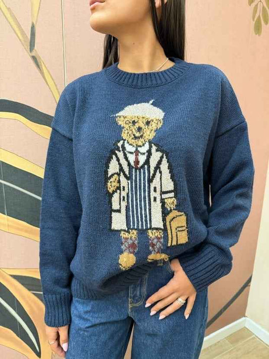 Pull orsetto - BLU