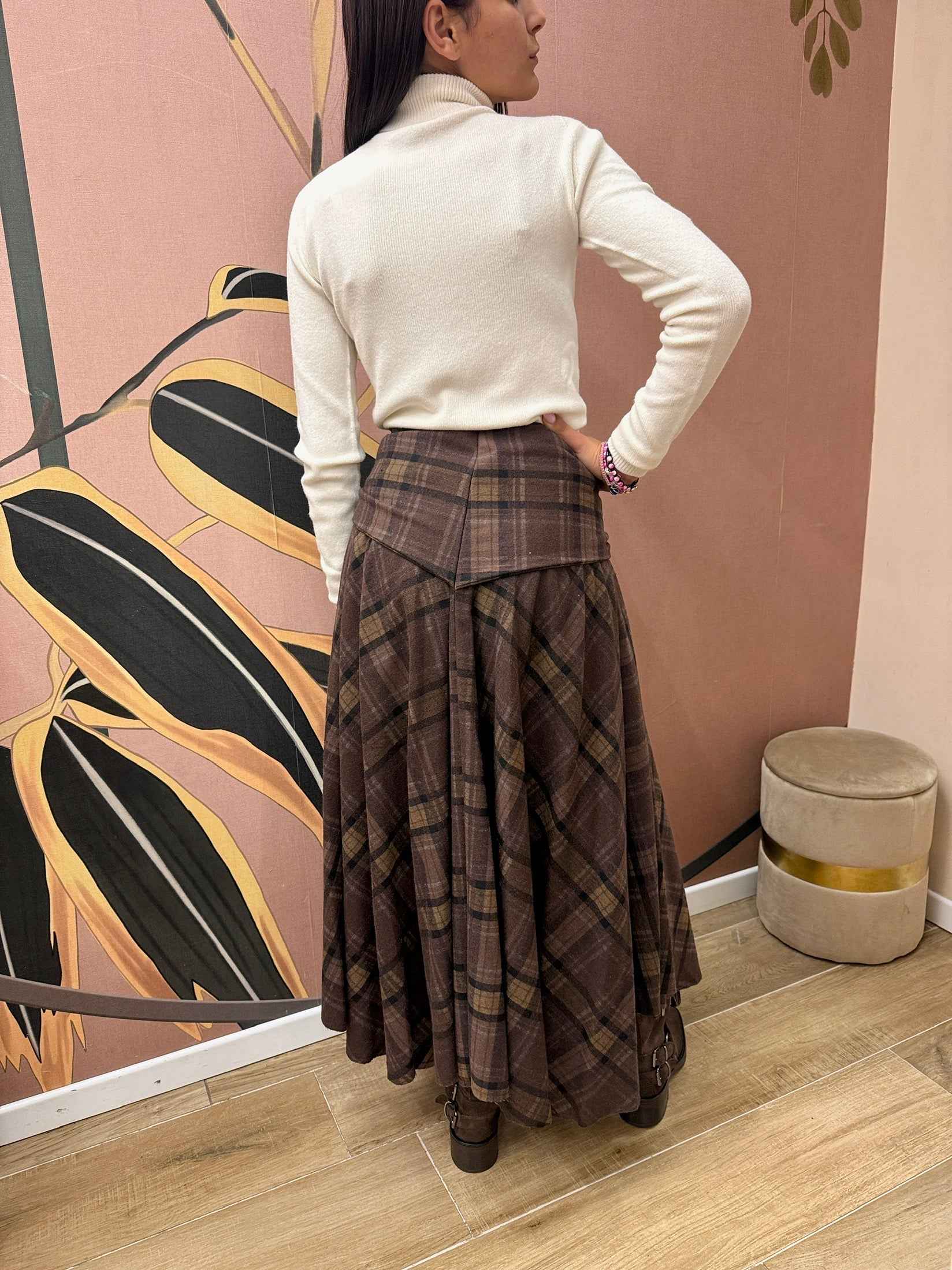 Gonna camicia - MORO