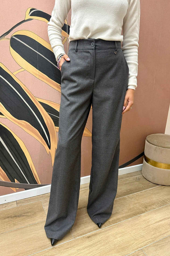 Pantalone palazzo - ANTRACITE