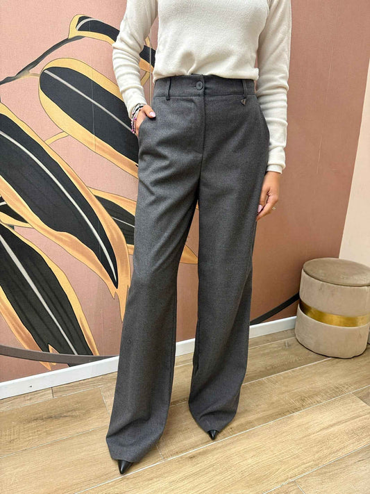Pantalone palazzo - ANTRACITE