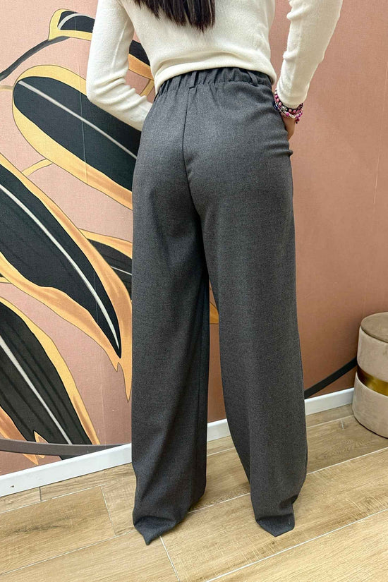 Pantalone palazzo - ANTRACITE