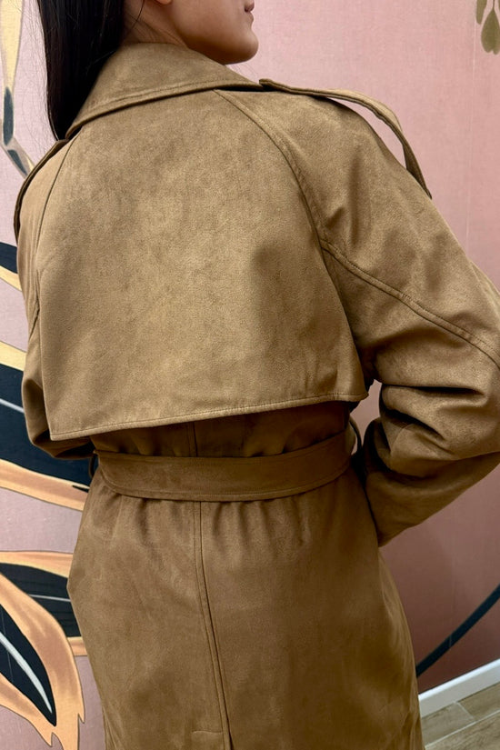 Trench lungo in ecodainetto - BISCOTTO