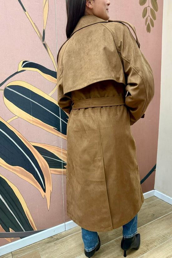 Trench lungo in ecodainetto - BISCOTTO