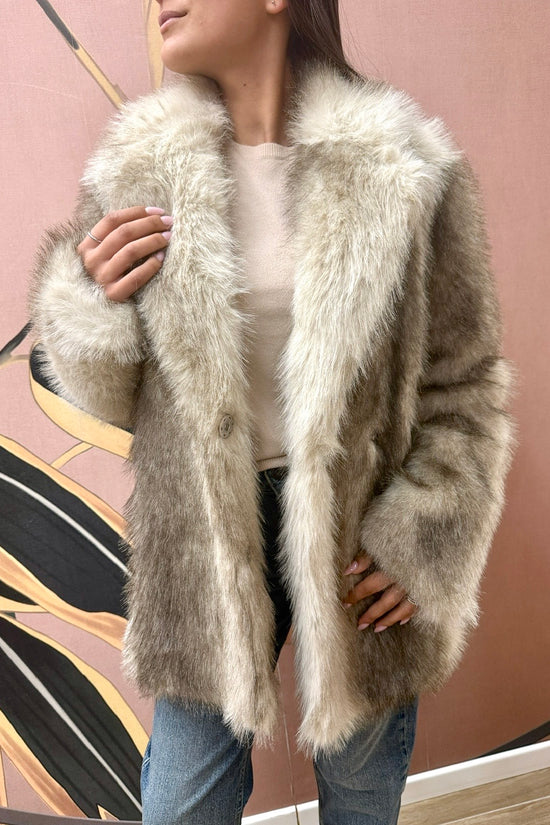 Pelliccia bicolor - BEIGE