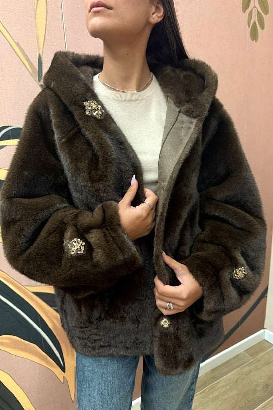 bomber pelliccia - MORO