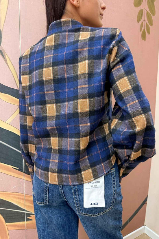 Camicia corta check - BLU