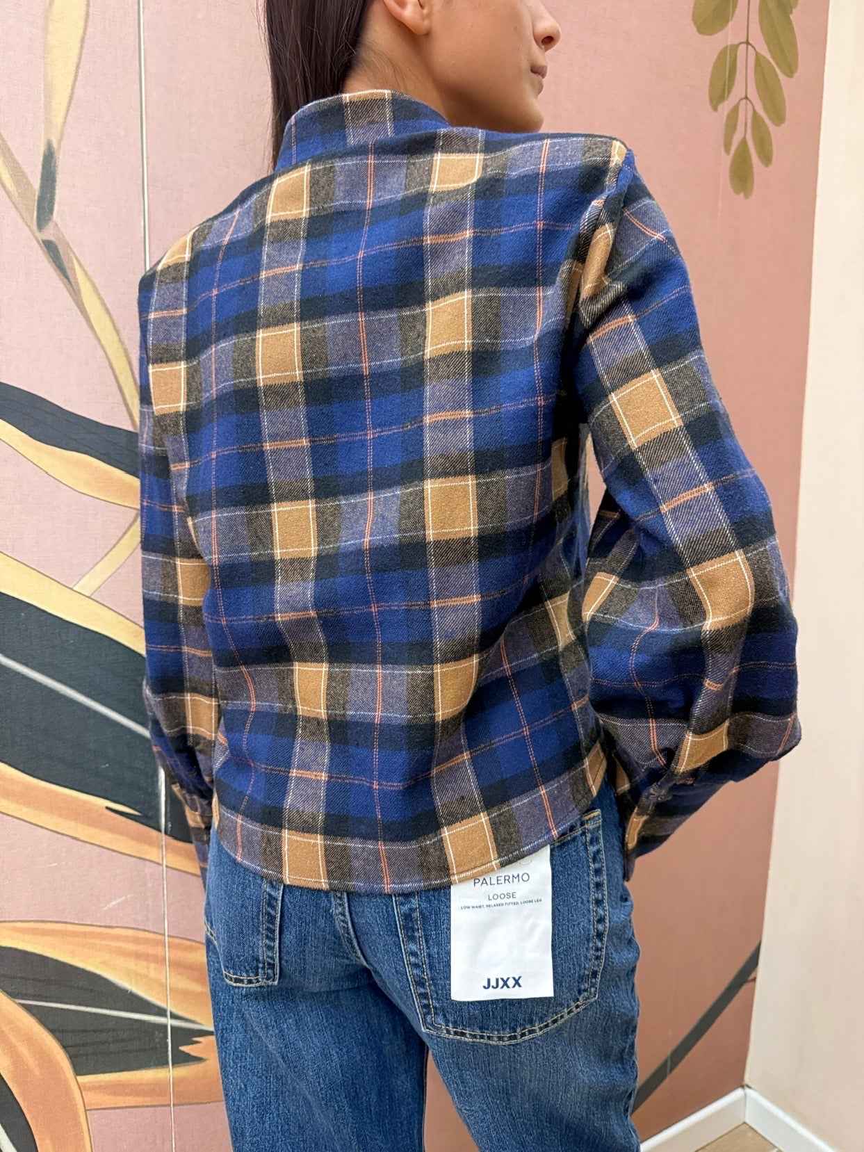 Camicia corta check - BLU