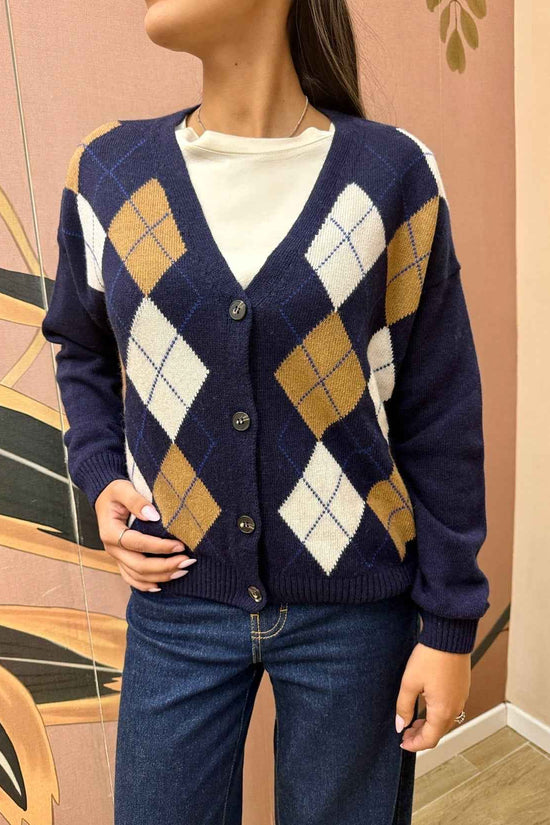 Cardigan rombi - BLU