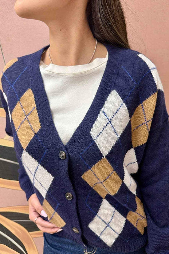 Cardigan rombi - BLU