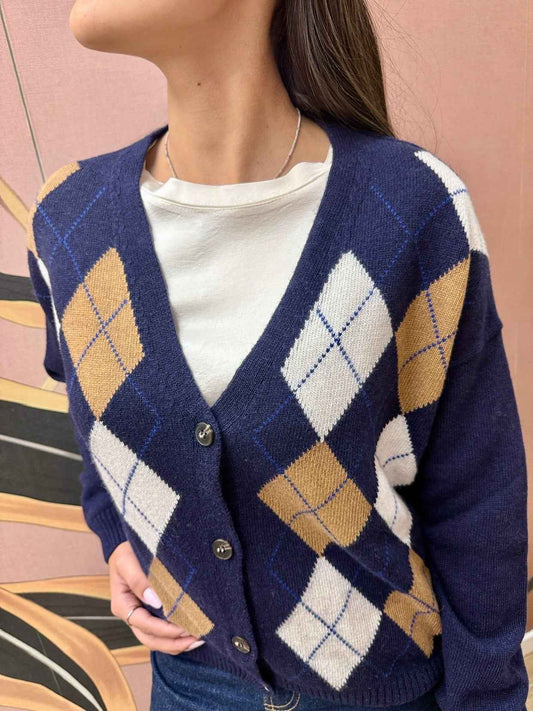 Cardigan rombi - BLU