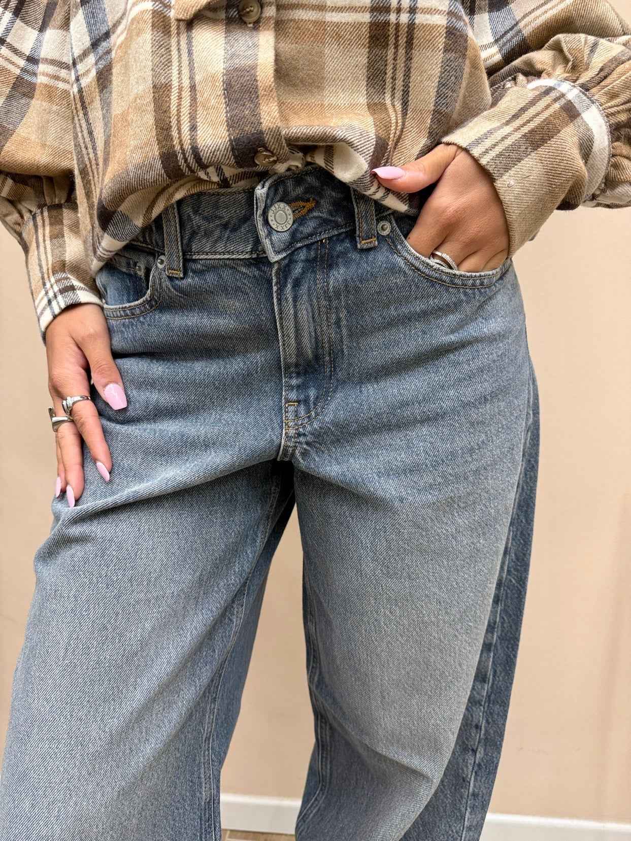 Jeans Barrel - STONE WASH