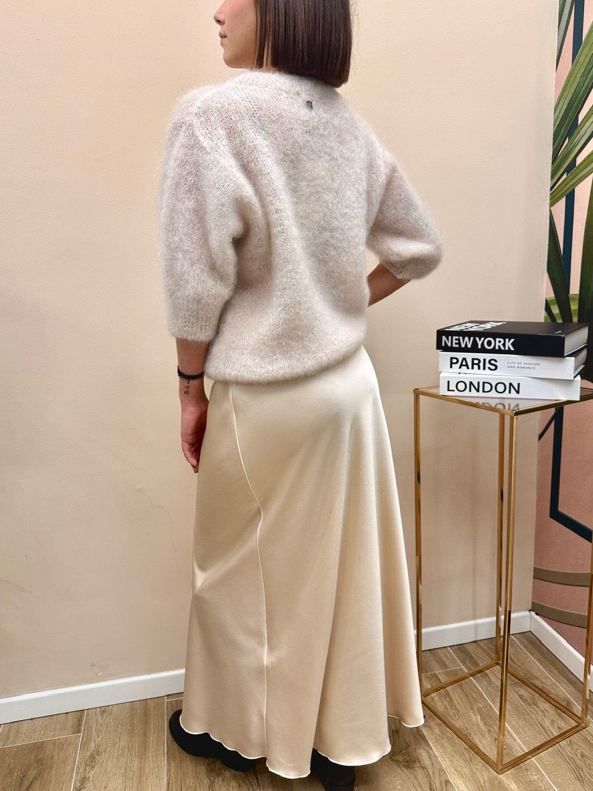 Gonna satin lunga - BURRO