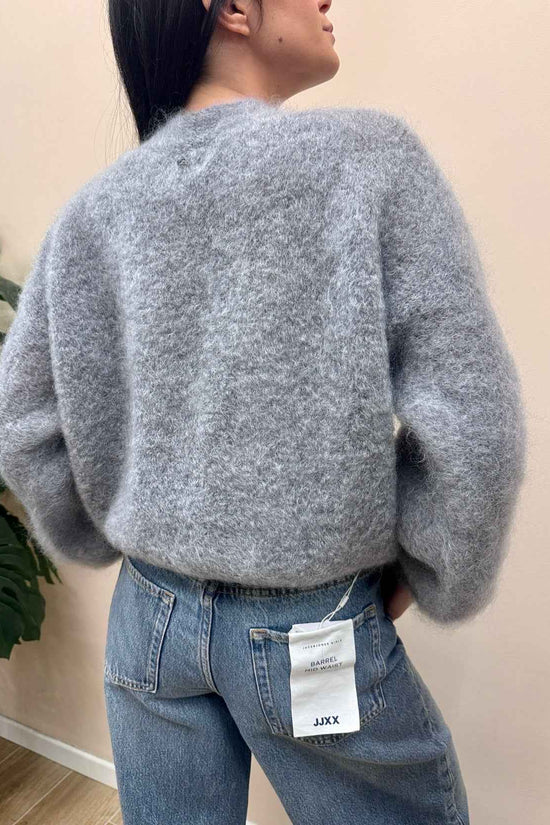 Cardigan mohair - GRIGIO
