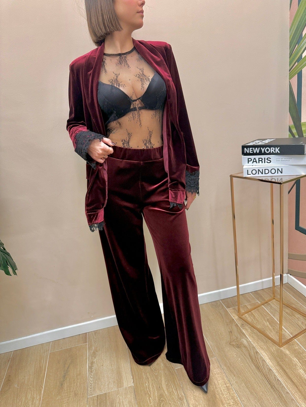 Pantalone velluto - BORDEAUX